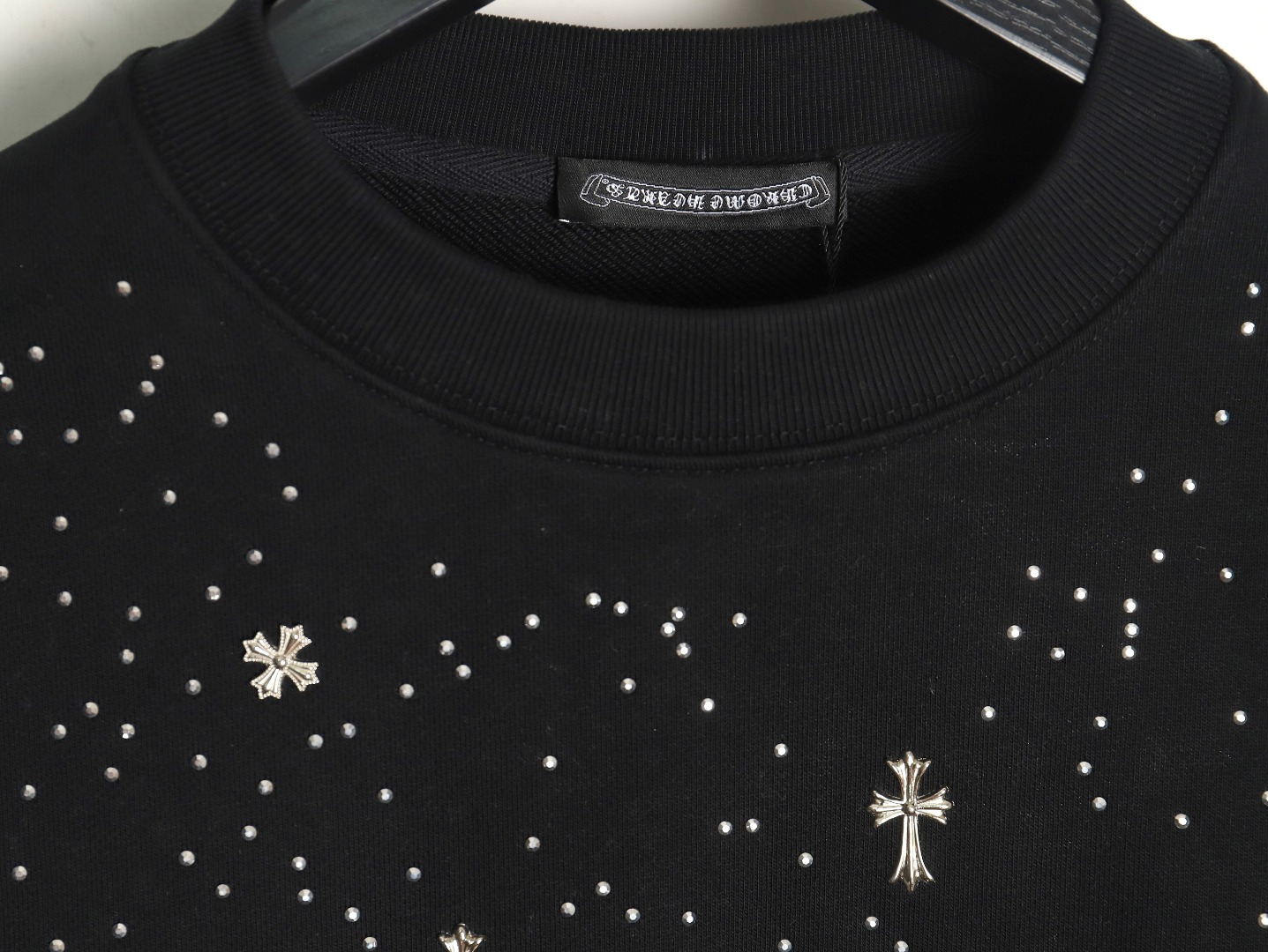Ch**me He**ts rhinestone crewneck sweatshirt