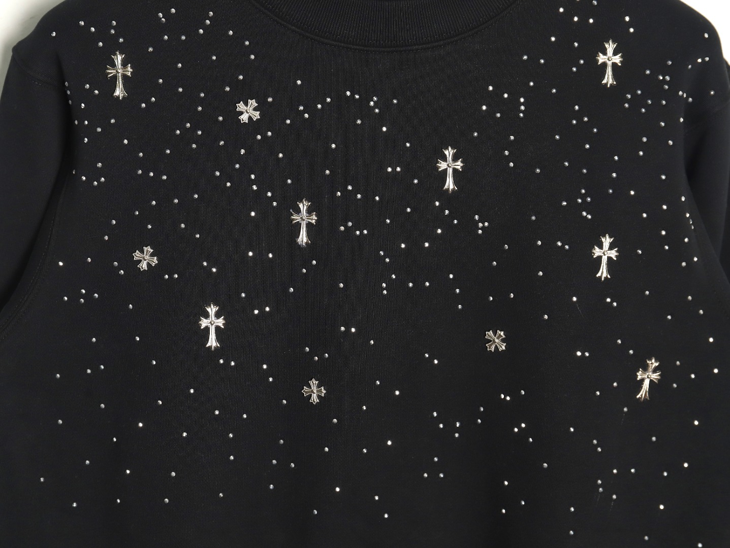 Ch**me He**ts rhinestone crewneck sweatshirt