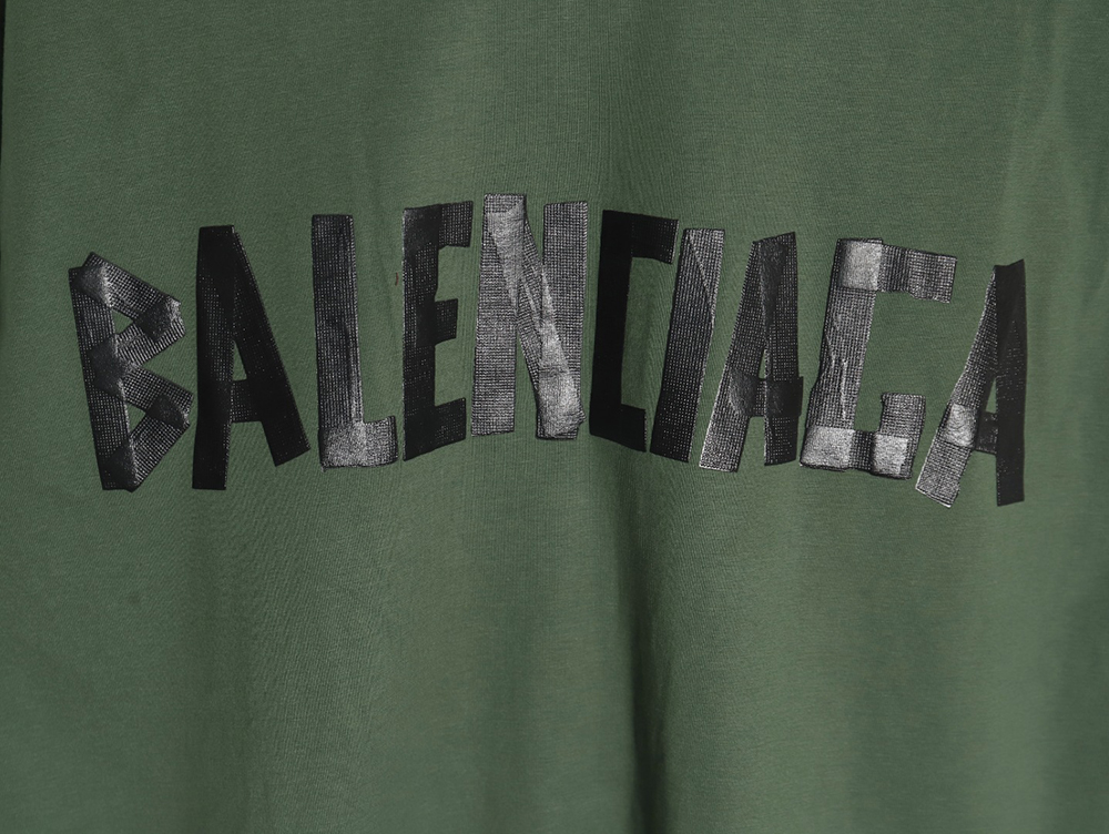 Ba*len*cia*ga tape print short sleeve t-shirt tsk3