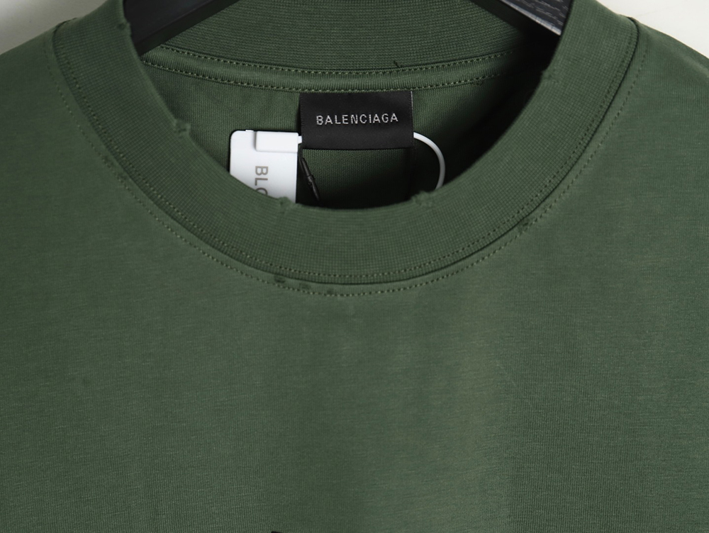 Ba*len*cia*ga tape print short sleeve t-shirt tsk3